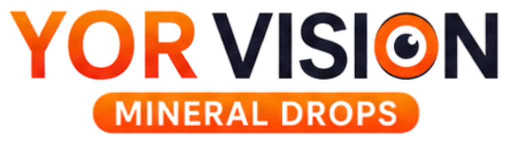 YOR VISION Mineral Drops logo from uploaded brand artwork